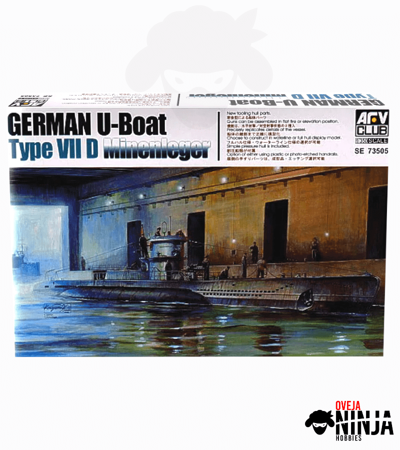 German U-Boat Type VII D Minenleger AFV Club