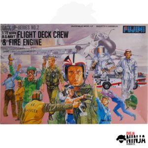 Flight Deck Crew & Fire Engine - Fujimi