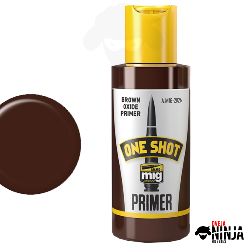 One Shot Primer Brown Oxide Primer - Ammo Mig Jimenez