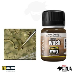 Brown Wash for German Dark yellow - Ammo Mig Jimenez