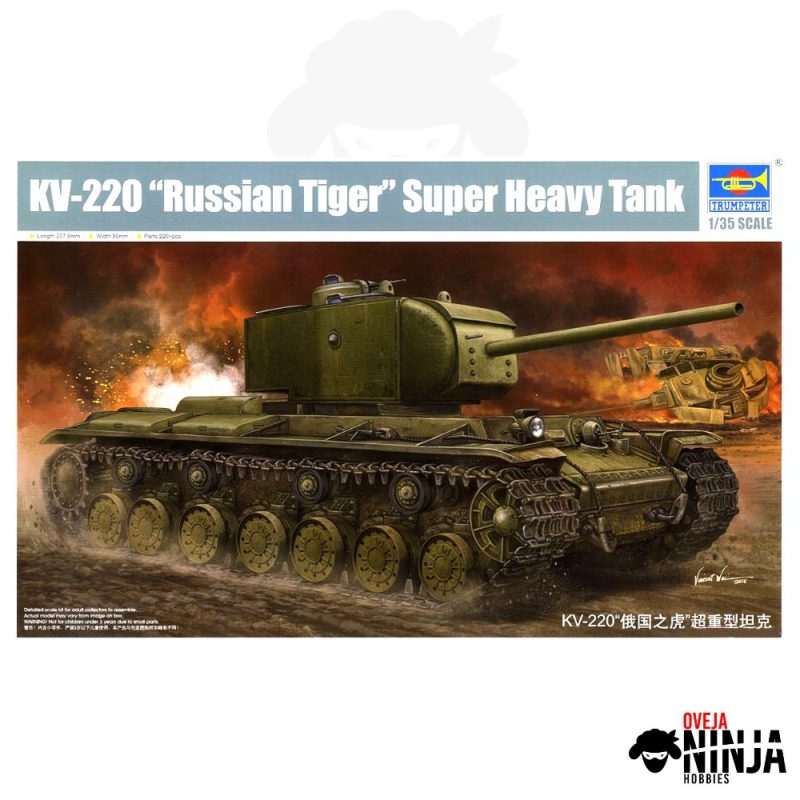 KV-220 Russian Tiger Super Heavy Tank - Trumpeter
