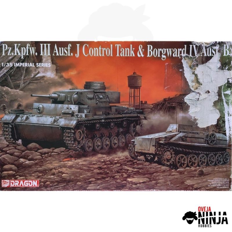 Panzer III Ausf J Control Tank and Borgward IV Ausf B - Dragon