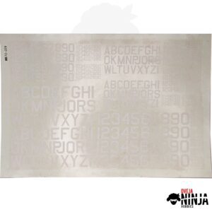 Calcomanías USAF Letters and Numbers low visibility gray - Microscale Decal