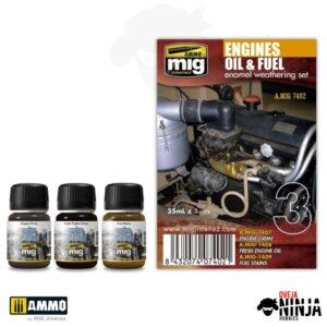 Set de efectos Aceite y Combustible de Motores - Ammo Mig Jimenez
