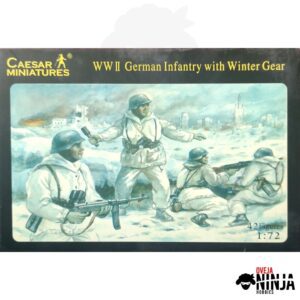 WWII German Infantry with Winter Gear - Caesar Miniatures